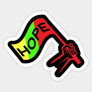 Colorful Flag of Hope Sticker